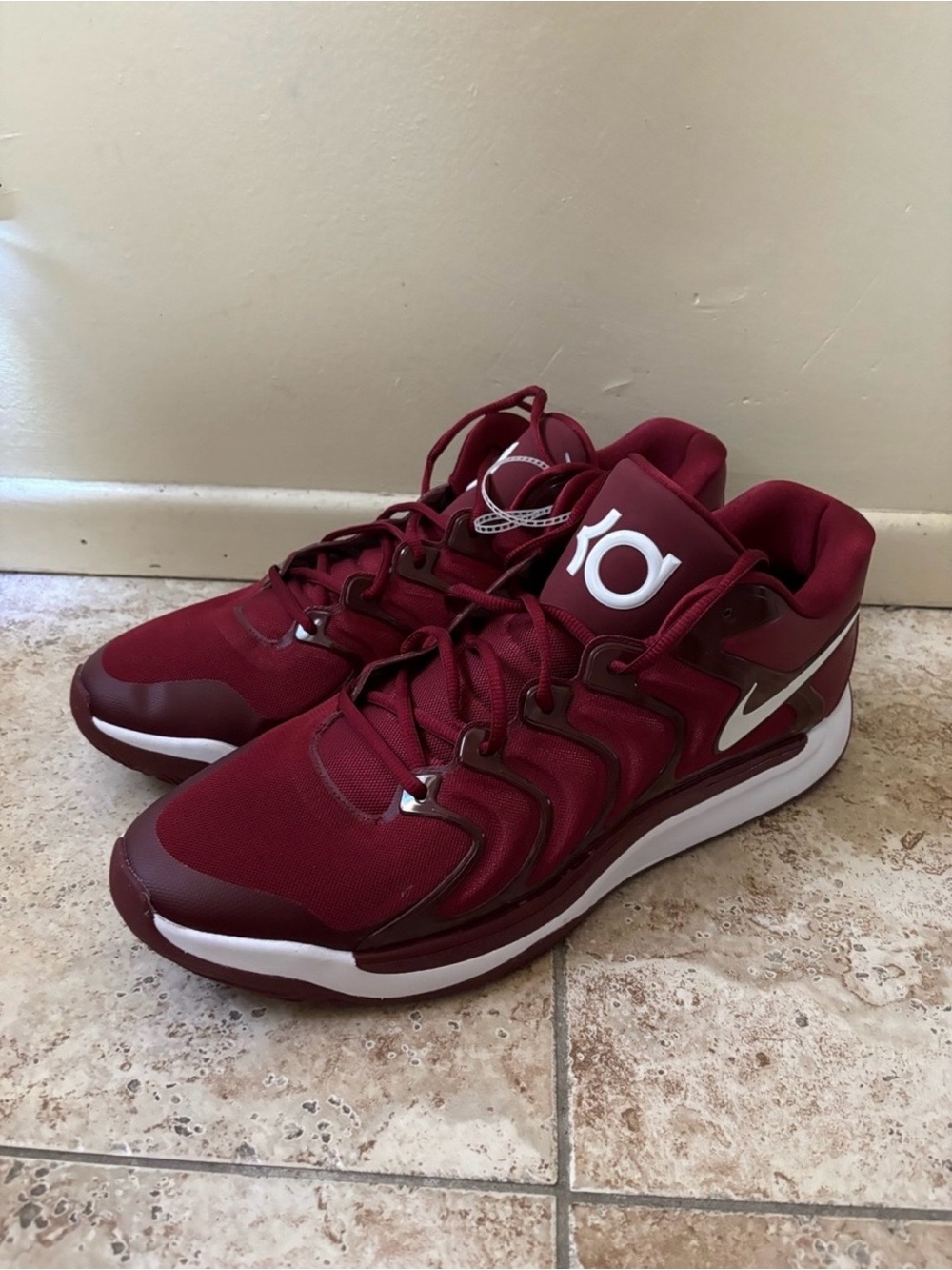 NEW Nike Men's SIZE 11.5/13 KD 17 TB PROMO Team Red Maroon Basketball HJ7387-301